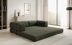 Lade das Bild in den Galerie-Viewer, Luxuriöses Designer Lazy 3-Sitzer Schlafsofa mit Stauraum in Bouclé