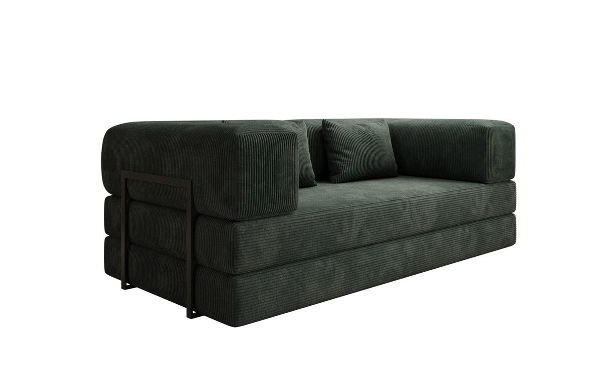 Luxuriöses Designer Cord Sofa 3-Sitzer – Komfort, Stil und Stauraum vereint