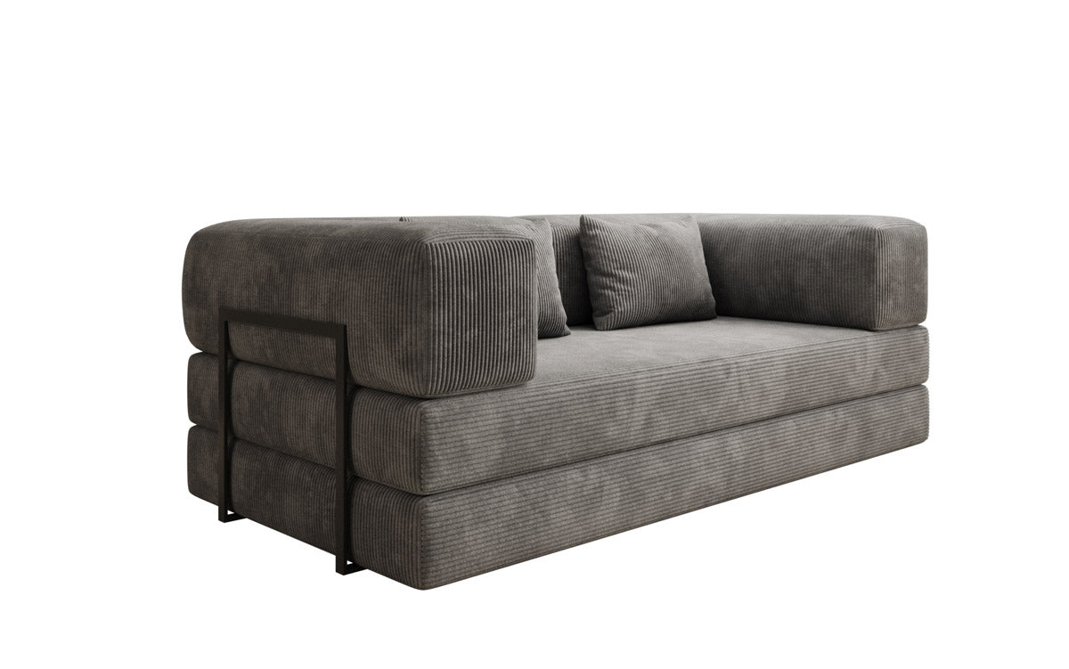 Elegantes, Modernes 3-Sitzer Cordsofa Lazy: Komfort, Schlaffunktion & Praktischer Stauraum