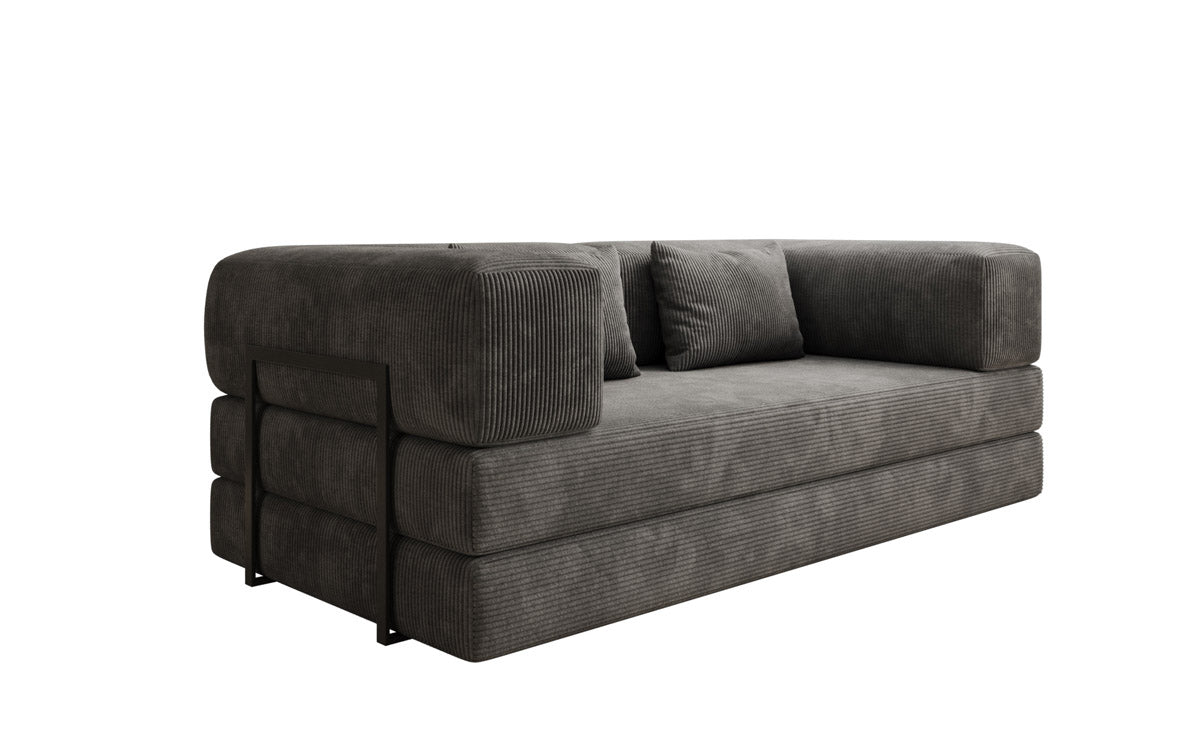 Luxuriöses Designer Cord Sofa 3-Sitzer – Komfort, Stil und Stauraum vereint