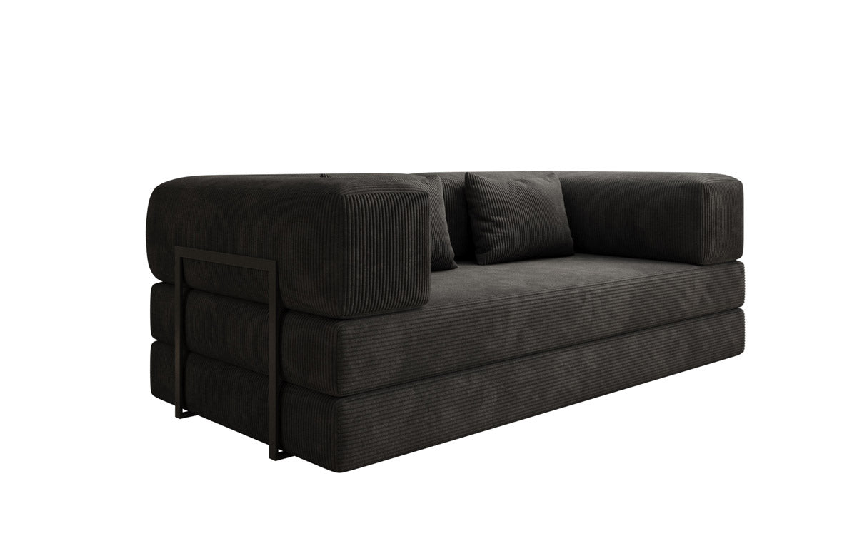 Luxuriöses Designer Cord Sofa 3-Sitzer – Komfort, Stil und Stauraum vereint