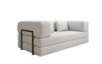 Lade das Bild in den Galerie-Viewer, Luxuriöses Designer Lazy 3-Sitzer Schlafsofa mit Stauraum in Bouclé