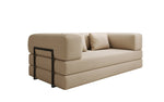 Lade das Bild in den Galerie-Viewer, Luxuriöses Designer Lazy 3-Sitzer Schlafsofa mit Stauraum in Bouclé