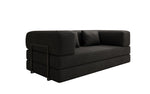 Lade das Bild in den Galerie-Viewer, Luxuriöses Designer Lazy 3-Sitzer Schlafsofa mit Stauraum in Bouclé