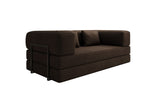 Lade das Bild in den Galerie-Viewer, Luxuriöses Designer Lazy 3-Sitzer Schlafsofa mit Stauraum in Bouclé
