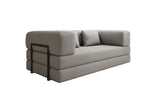 Lade das Bild in den Galerie-Viewer, Luxuriöses Designer Lazy 3-Sitzer Schlafsofa mit Stauraum in Bouclé