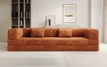 Lade das Bild in den Galerie-Viewer, Designer XXL Cord Sofa 3-Sitzer mit Schlaffunktion und Stauraum – Modern & Gemütlich