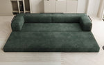 Lade das Bild in den Galerie-Viewer, Designer XXL Cord Sofa 3-Sitzer mit Schlaffunktion und Stauraum – Modern & Gemütlich