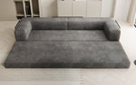 Lade das Bild in den Galerie-Viewer, Designer XXL Cord Sofa 3-Sitzer mit Schlaffunktion und Stauraum – Modern & Gemütlich