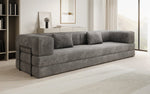 Lade das Bild in den Galerie-Viewer, Designer XXL Cord Sofa 3-Sitzer mit Schlaffunktion und Stauraum – Modern & Gemütlich