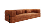 Lade das Bild in den Galerie-Viewer, Designer XXL Cord Sofa 3-Sitzer mit Schlaffunktion und Stauraum – Modern & Gemütlich