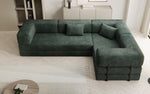 Lade das Bild in den Galerie-Viewer, Modernes Designer L-Sofa: Komfortables Cord-Ecksofa mit Schlaffunktion und Stauraum