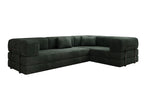 Lade das Bild in den Galerie-Viewer, Modernes Designer L-Sofa: Komfortables Cord-Ecksofa mit Schlaffunktion und Stauraum