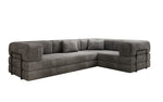 Lade das Bild in den Galerie-Viewer, Modernes Designer L-Sofa: Komfortables Cord-Ecksofa mit Schlaffunktion und Stauraum