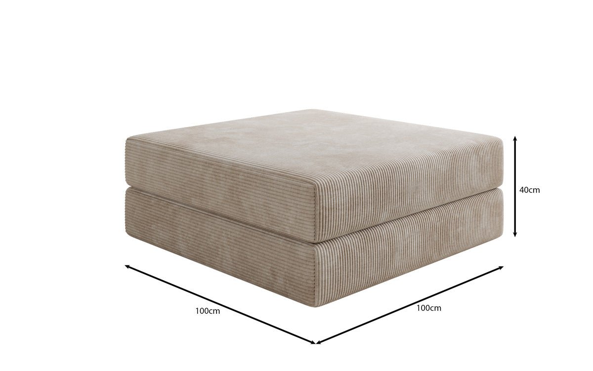 Gemütlicher Lazy Cord Beistellhocker: Stilvolle Fußstütze, Zusatzsitz & Modernes Design