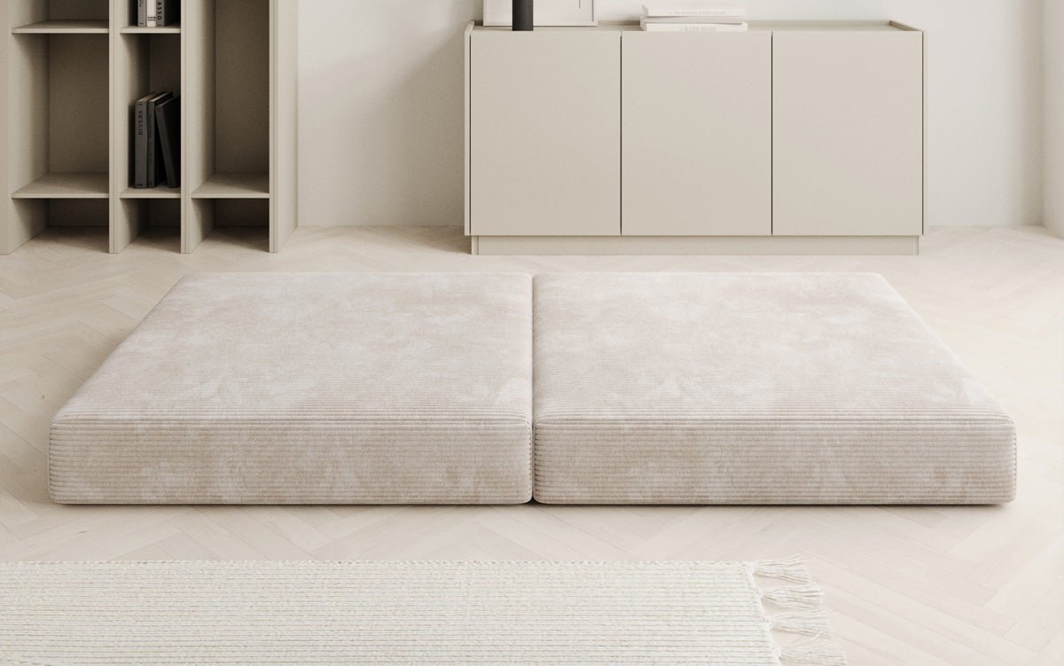 Gemütlicher Lazy Cord Beistellhocker: Stilvolle Fußstütze, Zusatzsitz & Modernes Design