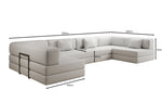 Lade das Bild in den Galerie-Viewer, Luxuriöses Designer U-Sofa Lazy Bouclé: Modern, Gemütlich, Vielseitig, mit Schlaffunktion