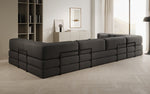 Lade das Bild in den Galerie-Viewer, Luxuriöses Designer U-Sofa Lazy Bouclé: Modern, Gemütlich, Vielseitig, mit Schlaffunktion