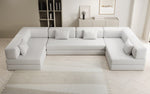 Lade das Bild in den Galerie-Viewer, Luxuriöses Designer U-Sofa Lazy Bouclé: Modern, Gemütlich, Vielseitig, mit Schlaffunktion