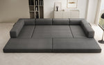Lade das Bild in den Galerie-Viewer, Luxuriöses Designer U-Sofa Lazy Bouclé: Modern, Gemütlich, Vielseitig, mit Schlaffunktion