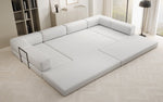 Lade das Bild in den Galerie-Viewer, Luxuriöses Designer U-Sofa Lazy Bouclé: Modern, Gemütlich, Vielseitig, mit Schlaffunktion