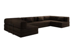 Lade das Bild in den Galerie-Viewer, Luxuriöses Designer U-Sofa Lazy Bouclé: Modern, Gemütlich, Vielseitig, mit Schlaffunktion