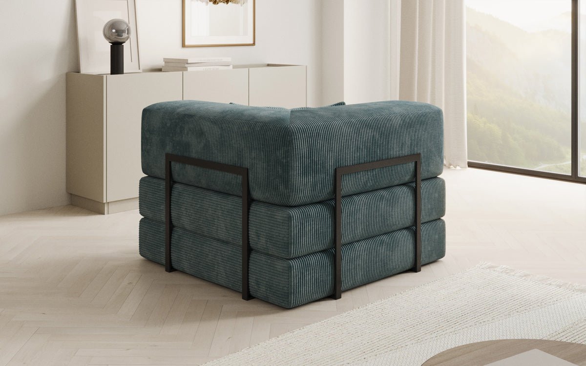 Eleganter Designer Cord Schlafsofa-Sessel Lazy mit Integriertem Stauraum für Ihr Zuhause