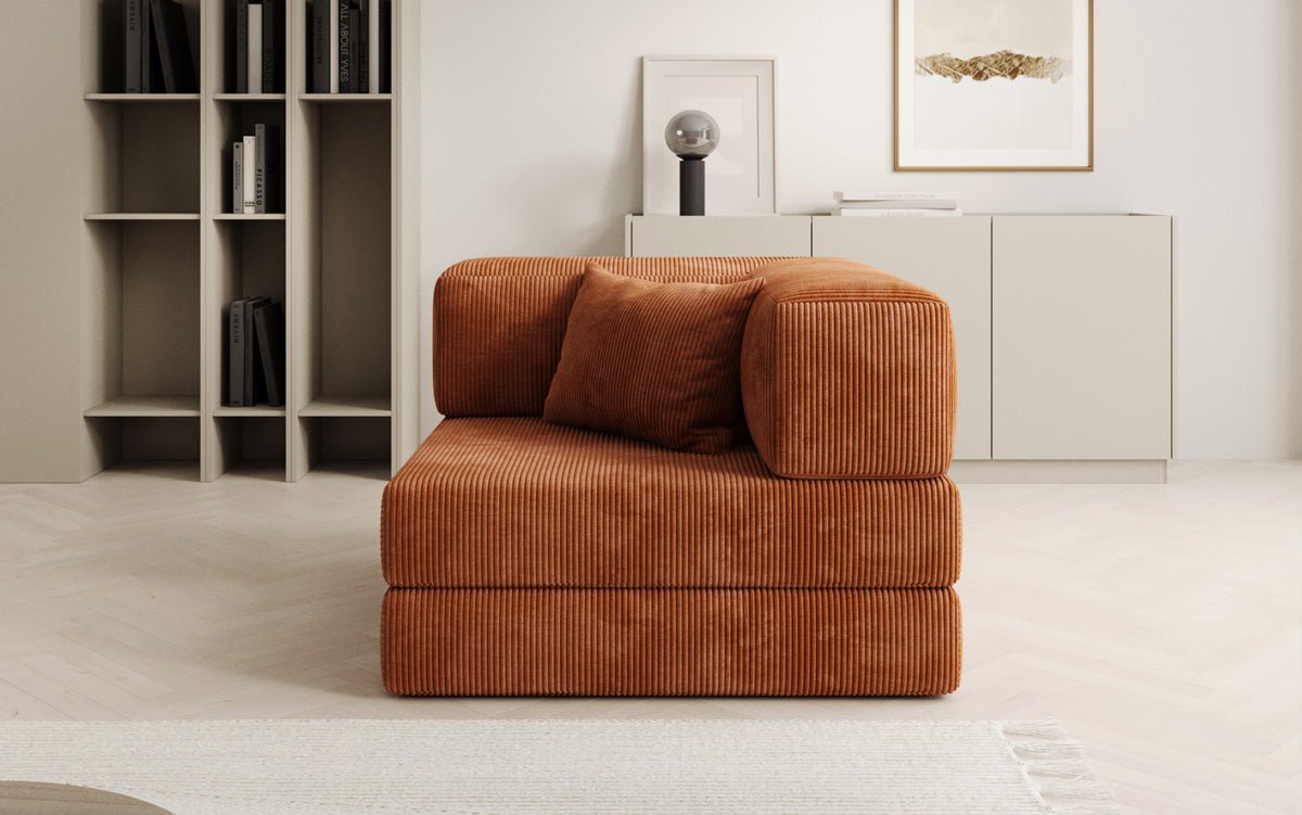 Luxuriöser Cord Designer Sessel: Bequemer Relax-Sofa-Sessel für Modernes Wohnzimmer