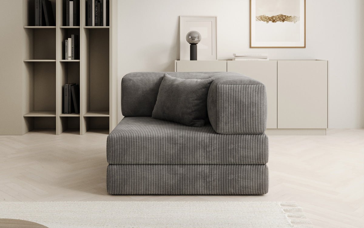 Luxuriöser Cord Designer Sessel: Bequemer Relax-Sofa-Sessel für Modernes Wohnzimmer