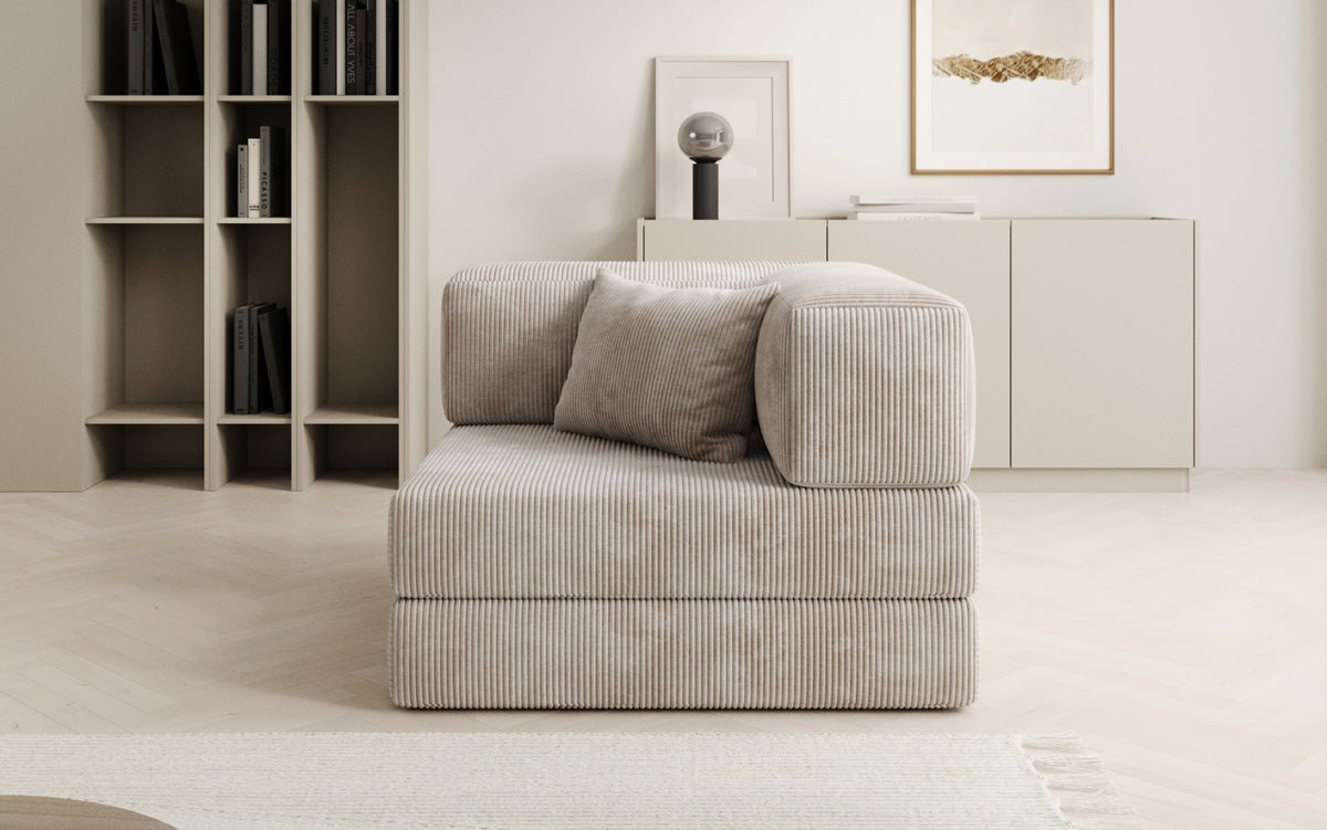 Luxuriöser Cord Designer Sessel: Bequemer Relax-Sofa-Sessel für Modernes Wohnzimmer