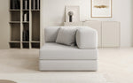 Lade das Bild in den Galerie-Viewer, Luxuriöser Lazy Bouclé Designer Sofa-Sessel mit Schlaffunktion und Stauraum
