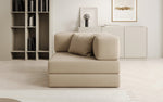 Lade das Bild in den Galerie-Viewer, Luxuriöser Lazy Bouclé Designer Sofa-Sessel mit Schlaffunktion und Stauraum