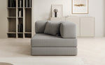 Lade das Bild in den Galerie-Viewer, Luxuriöser Lazy Bouclé Designer Sofa-Sessel mit Schlaffunktion und Stauraum