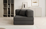 Lade das Bild in den Galerie-Viewer, Luxuriöser Lazy Bouclé Designer Sofa-Sessel mit Schlaffunktion und Stauraum