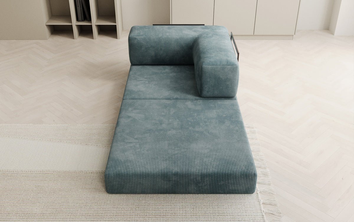 Eleganter Designer Cord Schlafsofa-Sessel Lazy mit Integriertem Stauraum für Ihr Zuhause