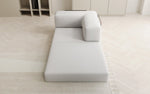 Lade das Bild in den Galerie-Viewer, Luxuriöser Lazy Bouclé Designer Sofa-Sessel mit Schlaffunktion und Stauraum