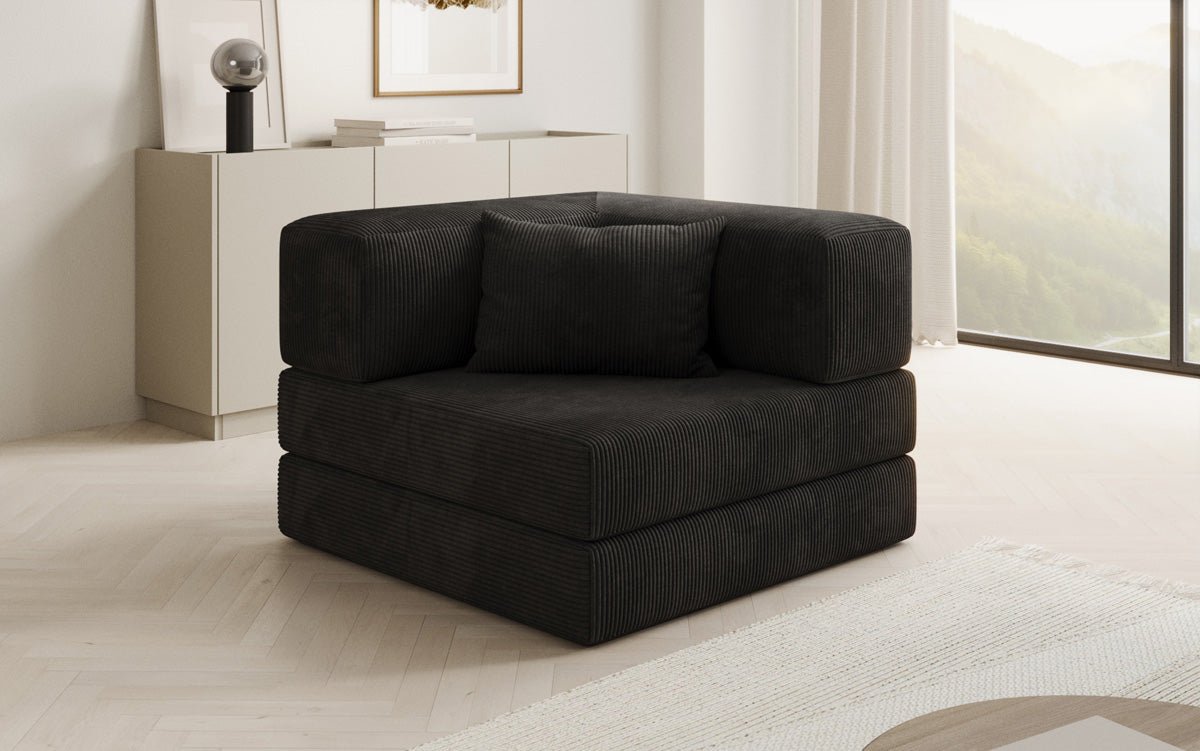 Luxuriöser Cord Designer Sessel: Bequemer Relax-Sofa-Sessel für Modernes Wohnzimmer