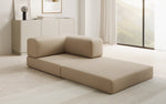 Lade das Bild in den Galerie-Viewer, Luxuriöser Lazy Bouclé Designer Sofa-Sessel mit Schlaffunktion und Stauraum