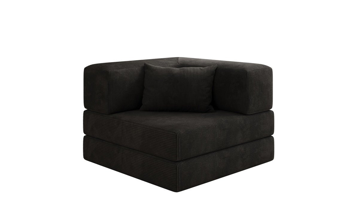 Eleganter Designer Cord Schlafsofa-Sessel Lazy mit Integriertem Stauraum für Ihr Zuhause