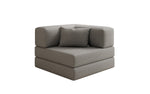 Lade das Bild in den Galerie-Viewer, Luxuriöser Lazy Bouclé Designer Sofa-Sessel mit Schlaffunktion und Stauraum