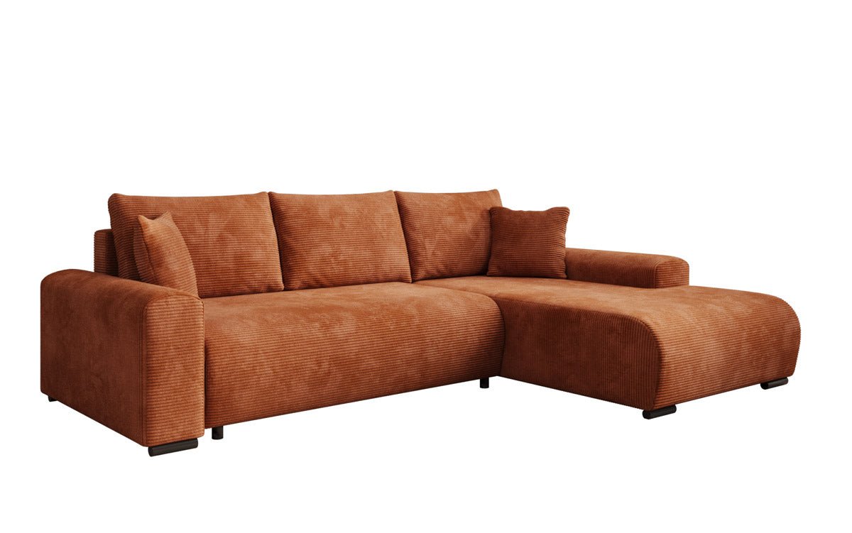 Luxuriöses Designer-Schlafsofa 'Nelly' mit Funktionen und praktischem Stauraum