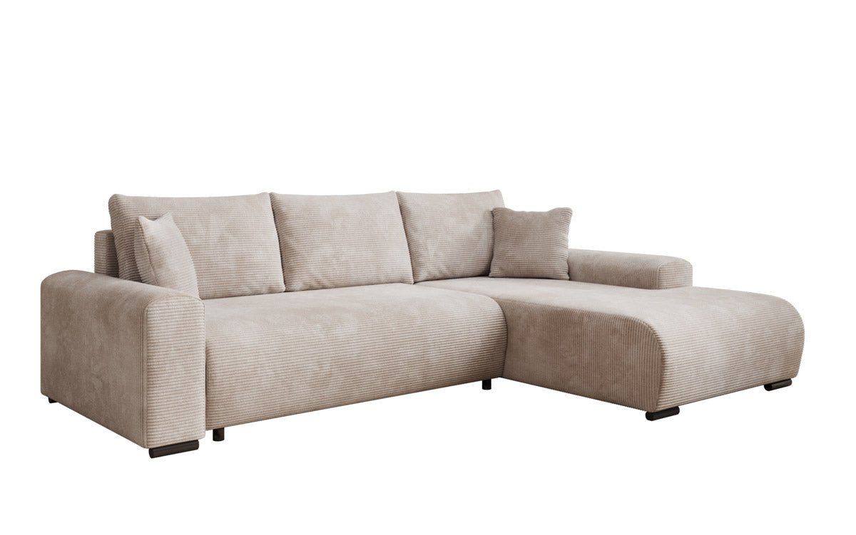 Luxuriöses Designer-Schlafsofa 'Nelly' mit Funktionen und praktischem Stauraum