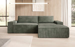 Lade das Bild in den Galerie-Viewer, Corino Designer Ecksofa aus Cordstoff mit Schlaffunktion und Klappfunktion