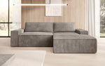 Lade das Bild in den Galerie-Viewer, Corino Designer Ecksofa aus Cordstoff mit Schlaffunktion und Klappfunktion