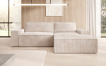 Lade das Bild in den Galerie-Viewer, Corino Designer Ecksofa aus Cordstoff mit Schlaffunktion und Klappfunktion