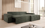 Lade das Bild in den Galerie-Viewer, Corino Designer Ecksofa aus Cordstoff mit Schlaffunktion und Klappfunktion