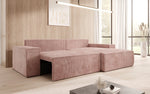 Lade das Bild in den Galerie-Viewer, Corino Designer Ecksofa aus Cordstoff mit Schlaffunktion und Klappfunktion
