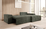 Lade das Bild in den Galerie-Viewer, Corino Designer Ecksofa aus Cordstoff mit Schlaffunktion und Klappfunktion