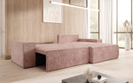 Lade das Bild in den Galerie-Viewer, Corino Designer Ecksofa aus Cordstoff mit Schlaffunktion und Klappfunktion