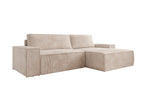 Lade das Bild in den Galerie-Viewer, Corino Designer Ecksofa aus Cordstoff mit Schlaffunktion und Klappfunktion